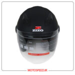 کلاه کاسکت بدون فک زیزو Zizo مدل ZB100 مشکی مات - تصویر 2