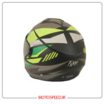 کلاه کاسکت بدون فک فلش Flash مدل 868 رنگ Gray & Green - تصویر 3