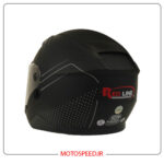 کلاه کاسکت بدون فک ردلاین Redline مدل 956 رنگ مشکی با لاین طوسی - تصویر 3