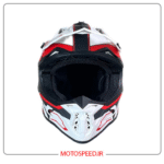 کلاه کاسکت کراسی راپیدو Rapido مدل Matte White & Red - تصویر 5