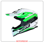 کلاه کاسکت کراسی راپیدو Rapido مدل White & Green