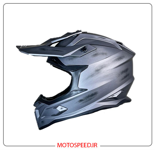 کلاه-کاسکت-کراسی-طوسی-مات-راپیدو کلاه کاسکت کراسی راپیدو Rapido مدل Matte Grey - تصویر 1