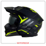 کلاه کاسکت راپیدو Rapido فک جداشونده مدل 890 رنگ MATT-BLACK-YELLOW
