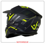 کلاه کاسکت راپیدو Rapido فک جداشونده مدل 890 رنگ MATT-BLACK-YELLOW