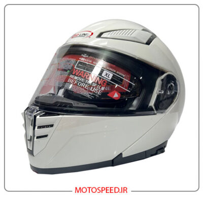 کلاه کاسکت فک متحرک ردلاین Redline کد 960 سفید
