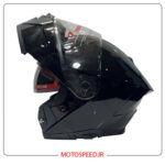 کلاه کاسکت فک متحرک ردلاین Redline کد 960 مشکی براق - تصویر 3