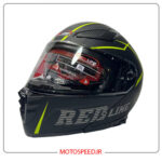 کلاه کاسکت فک متحرک ردلاین Redline کد 960 مشکی فسفری
