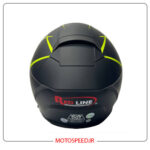 کلاه کاسکت فک متحرک ردلاین Redline کد 960 مشکی فسفری